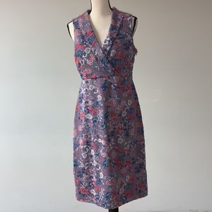 Maeve Lilac Brocade Floral Midi Dress 10P